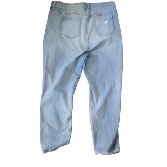 Torrid Womens Plus Size 20 Girlfriend Jeans Ripped Destruction - Picture 10 of 10